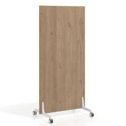 Biombo separador pared móvil Hover en melamina, posición vertical, ancho 80cm