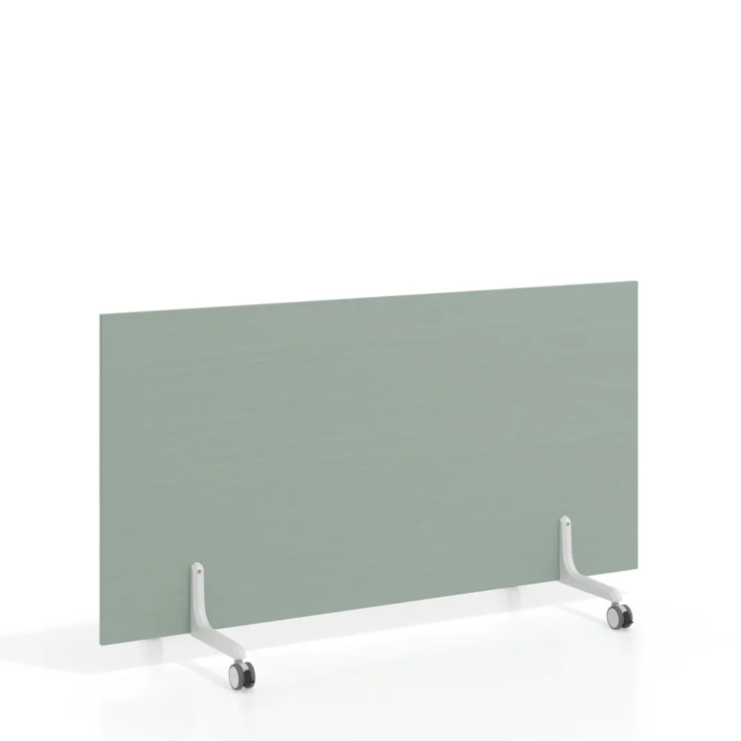 Biombo separador pared móvil Hover en melamina, posición horizontal, alto 80cm