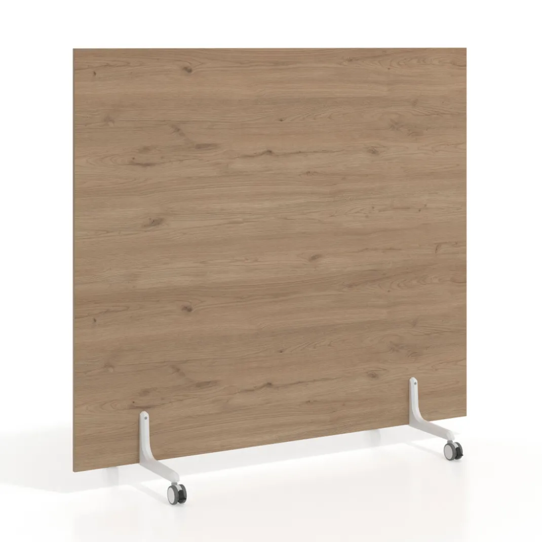 Biombo separador pared móvil Hover en melamina, posición horizontal, alto 140cm