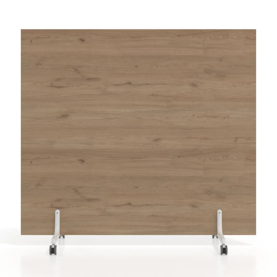 Biombo separador pared móvil Hover en melamina, posición horizontal, alto 140cm
