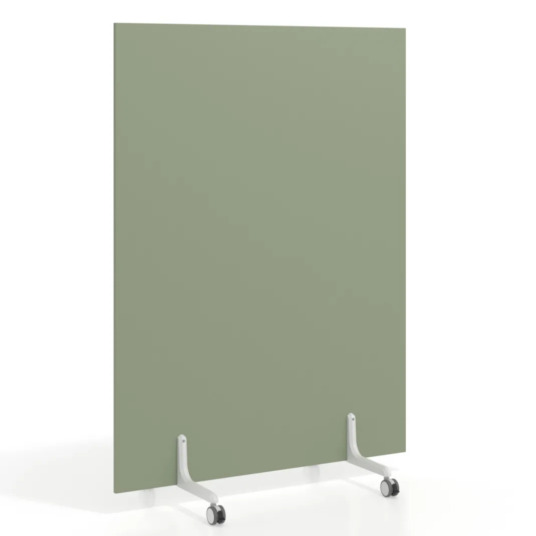Biombo separador pared móvil Hover en melamina, posición vertical, ancho 120cm