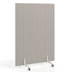 Biombo separador pared móvil Hover en melamina, posición vertical, ancho 120cm