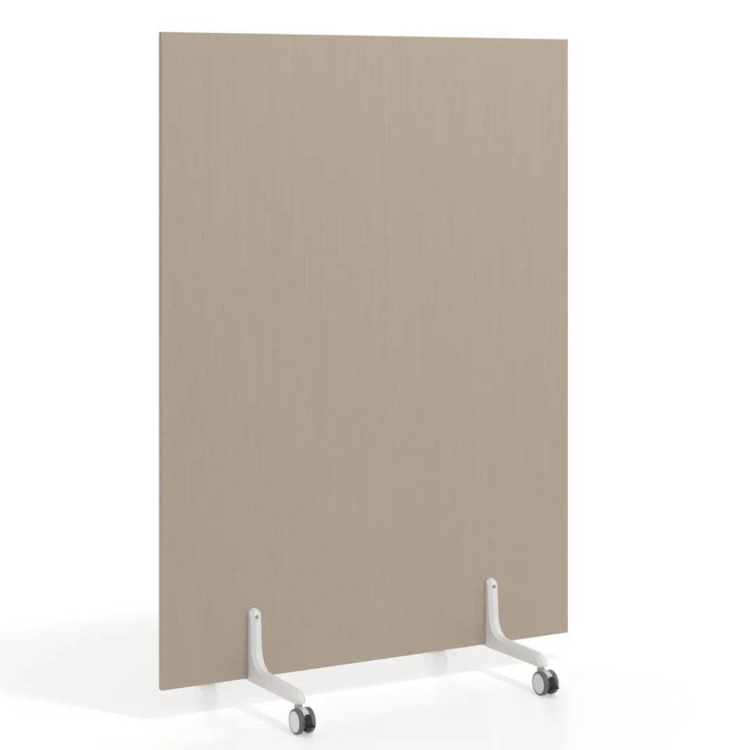 Biombo separador pared móvil Hover en melamina, posición vertical, ancho 120cm