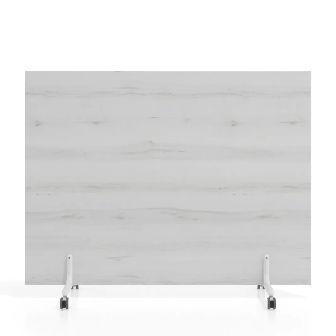 Biombo separador pared móvil Hover en melamina, posición horizontal, alto 120cm