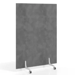Biombo separador pared móvil Hover en melamina, posición vertical, ancho 120cm