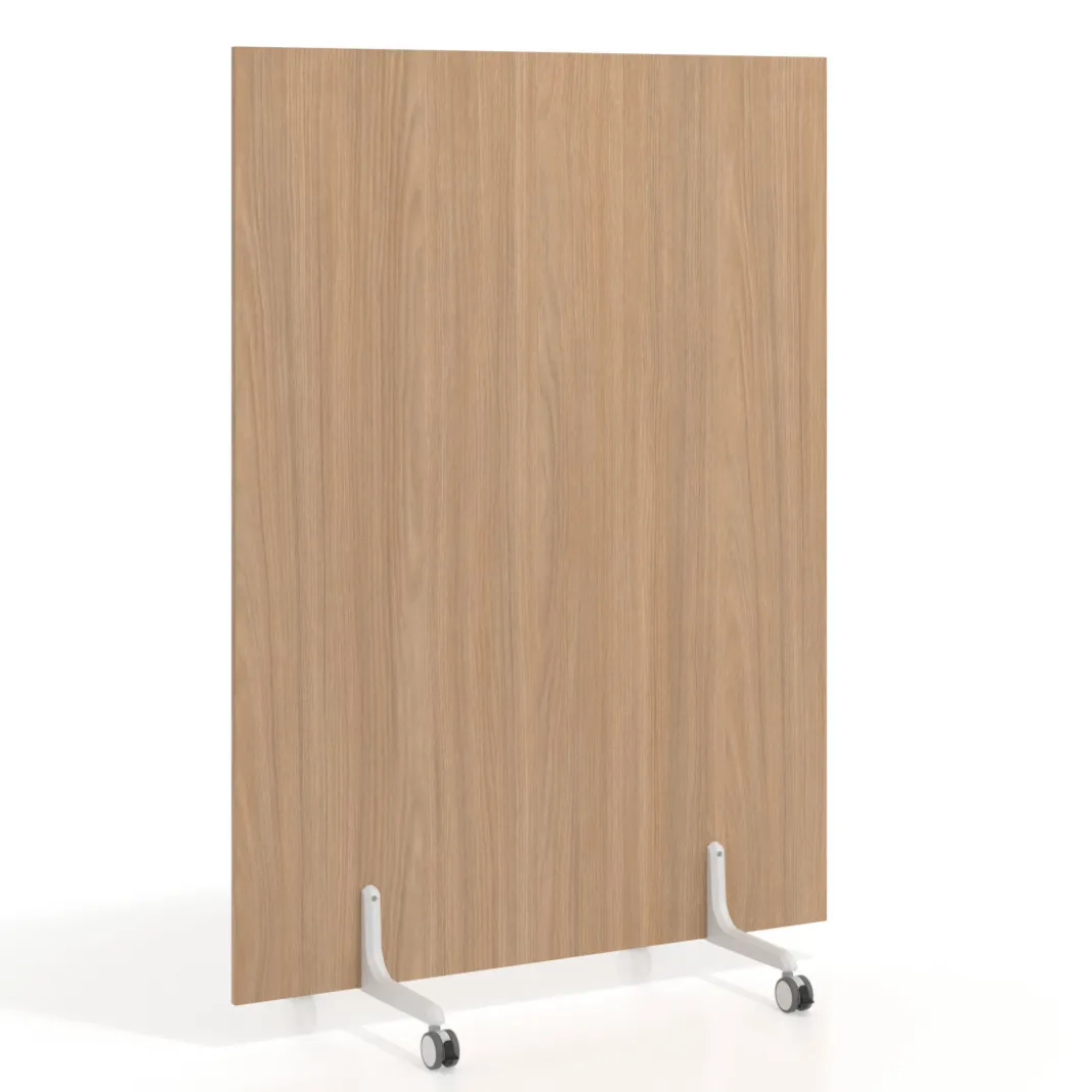 Biombo separador pared móvil Hover en melamina, posición vertical, ancho 120cm