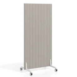 Biombo separador pared móvil Hover en melamina, posición vertical, ancho 80cm