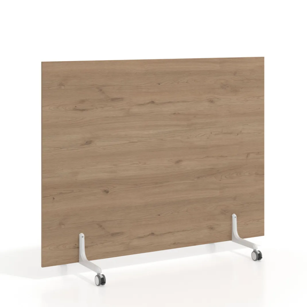 Biombo separador pared móvil Hover en melamina, posición horizontal, alto 120cm