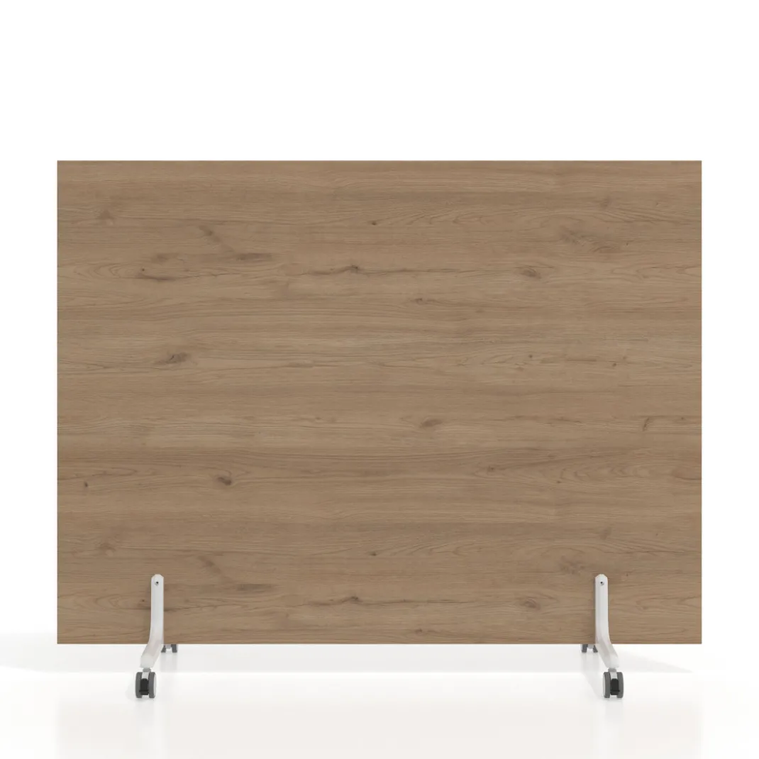 Biombo separador pared móvil Hover en melamina, posición horizontal, alto 120cm