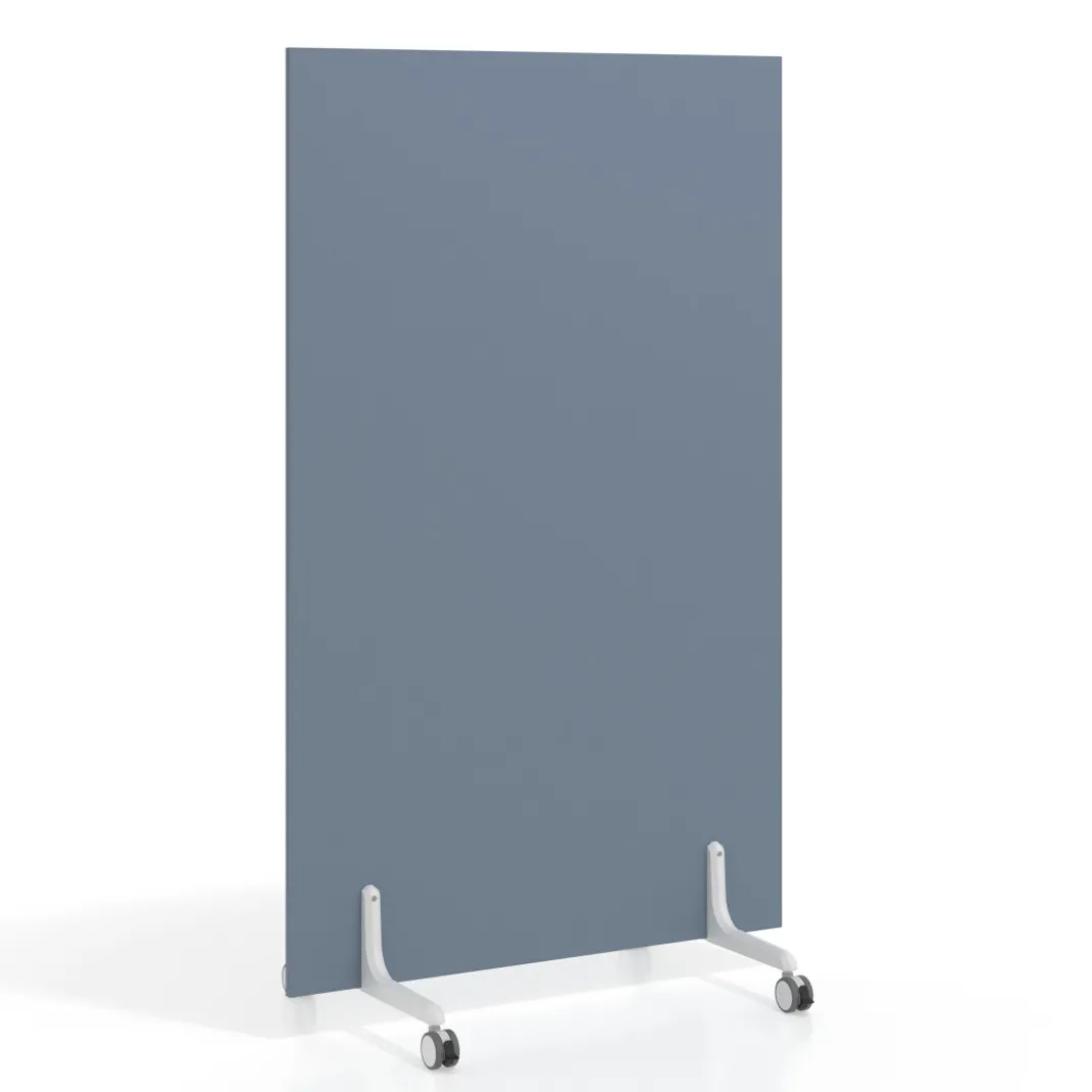 Biombo separador pared móvil Hover en melamina, posición vertical, ancho 100cm