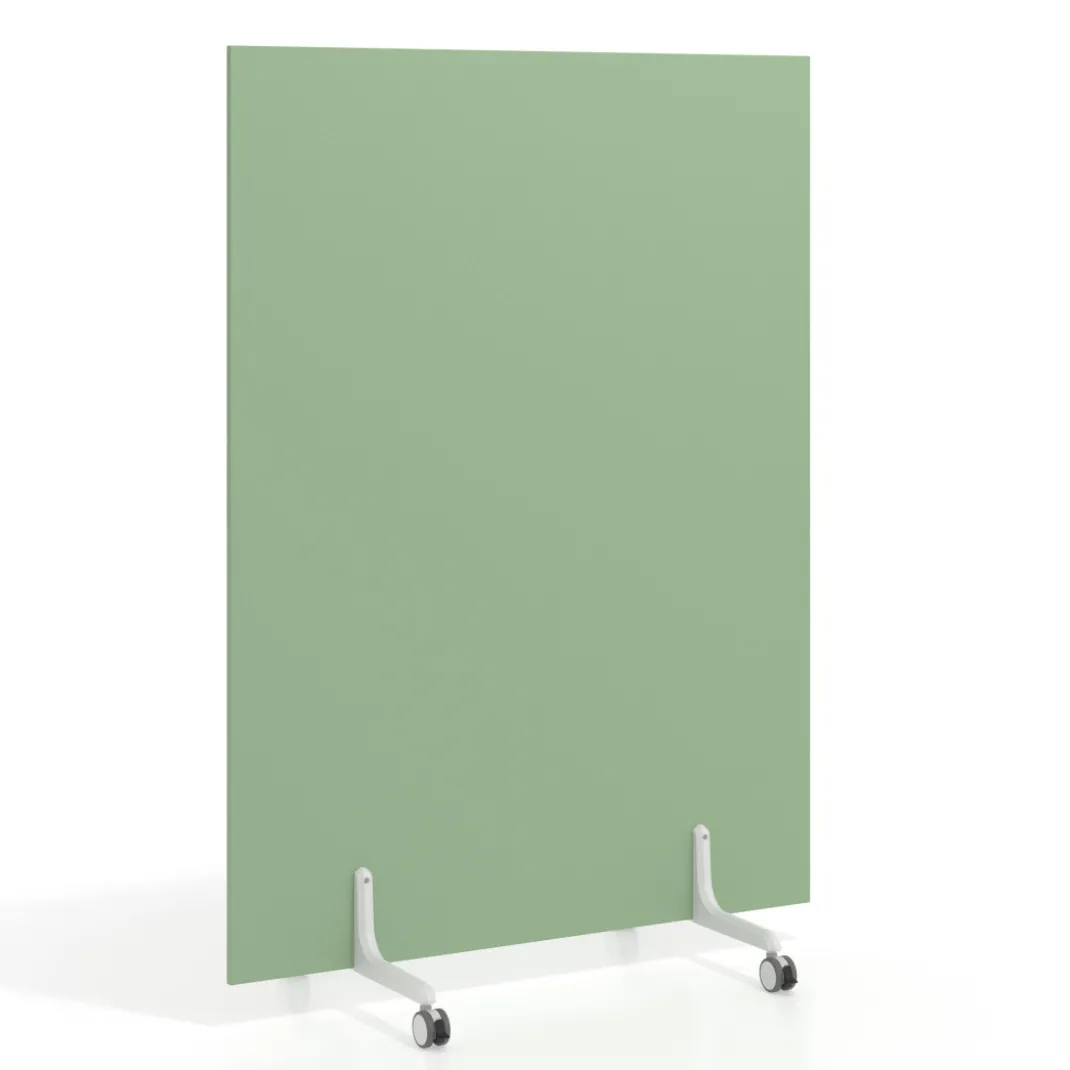 Biombo separador pared móvil Hover en melamina, posición vertical, ancho 120cm