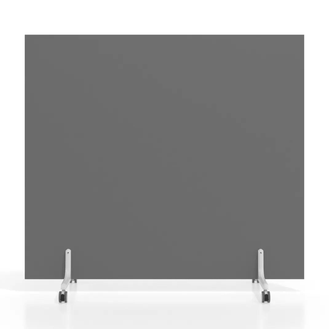 Biombo separador pared móvil Hover en melamina, posición horizontal, alto 140cm