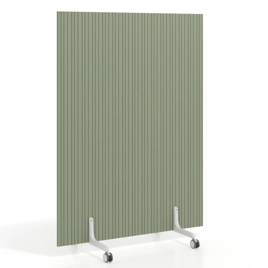 Biombo separador pared móvil Hover en melamina, posición vertical, ancho 120cm