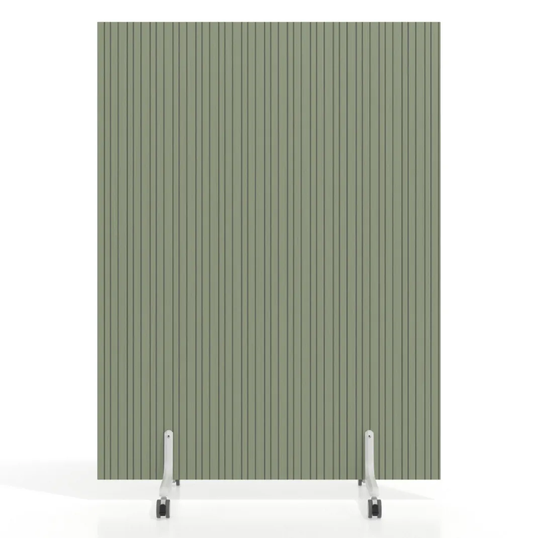 Biombo separador pared móvil Hover en melamina, posición vertical, ancho 120cm