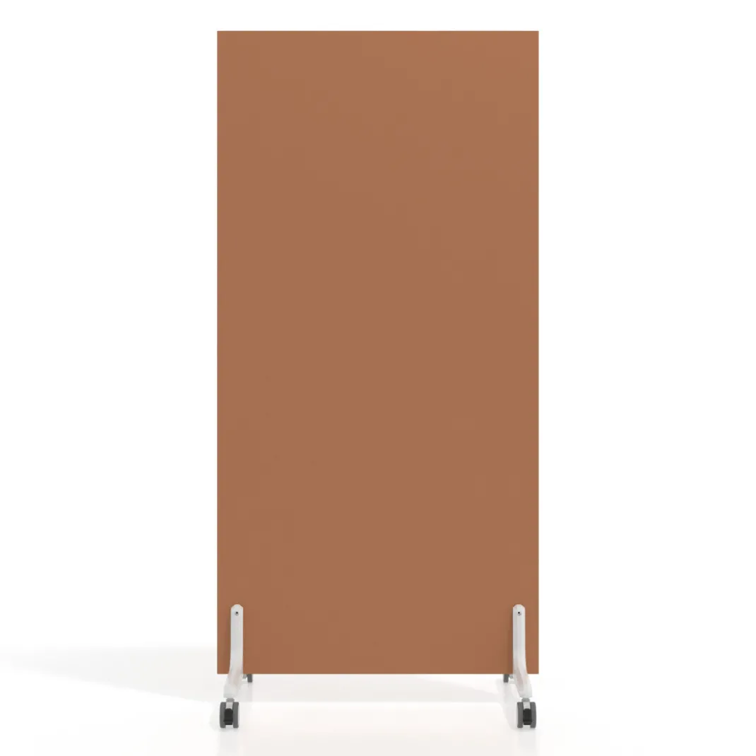 Biombo separador pared móvil Hover en melamina, posición vertical, ancho 80cm