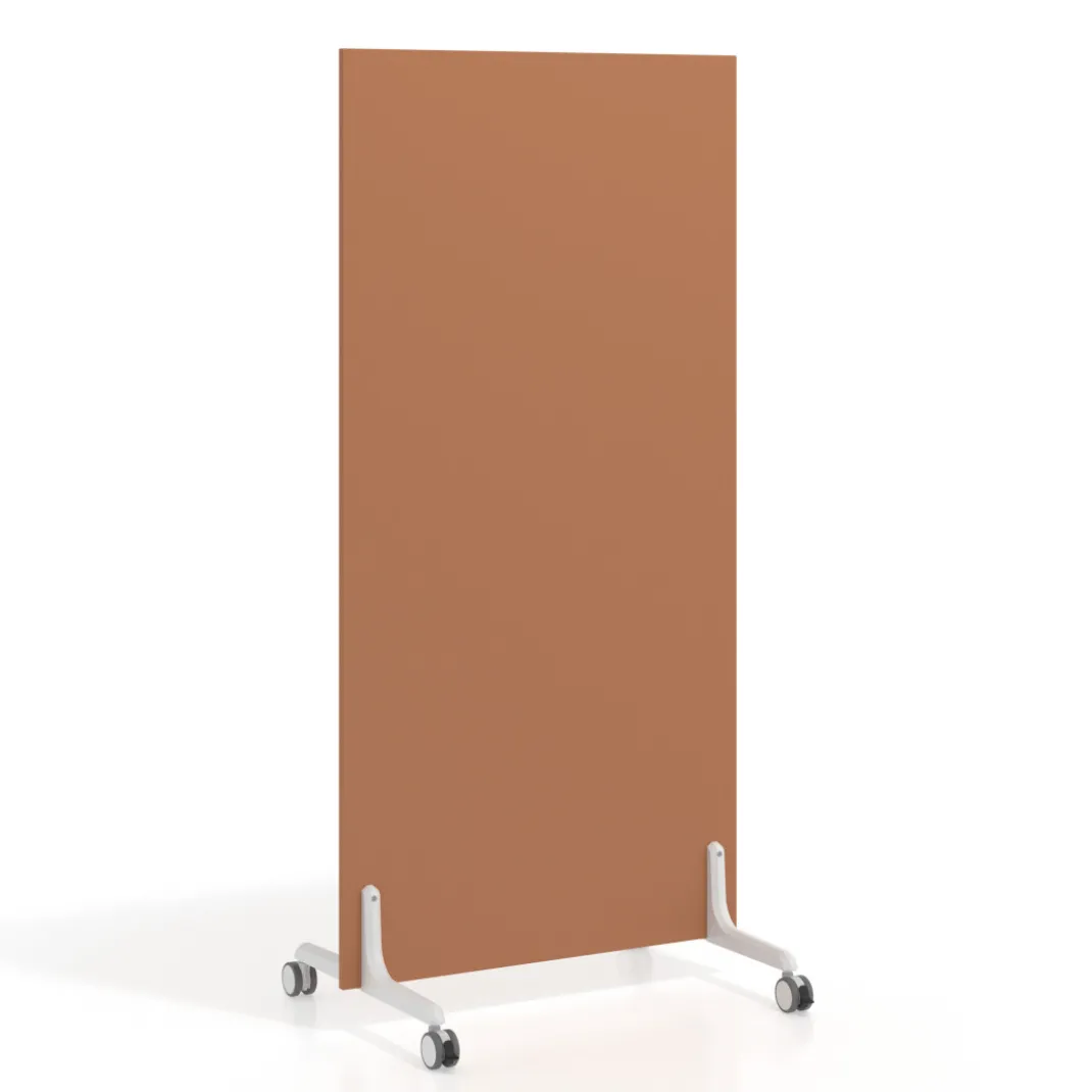 Biombo separador pared móvil Hover en melamina, posición vertical, ancho 80cm