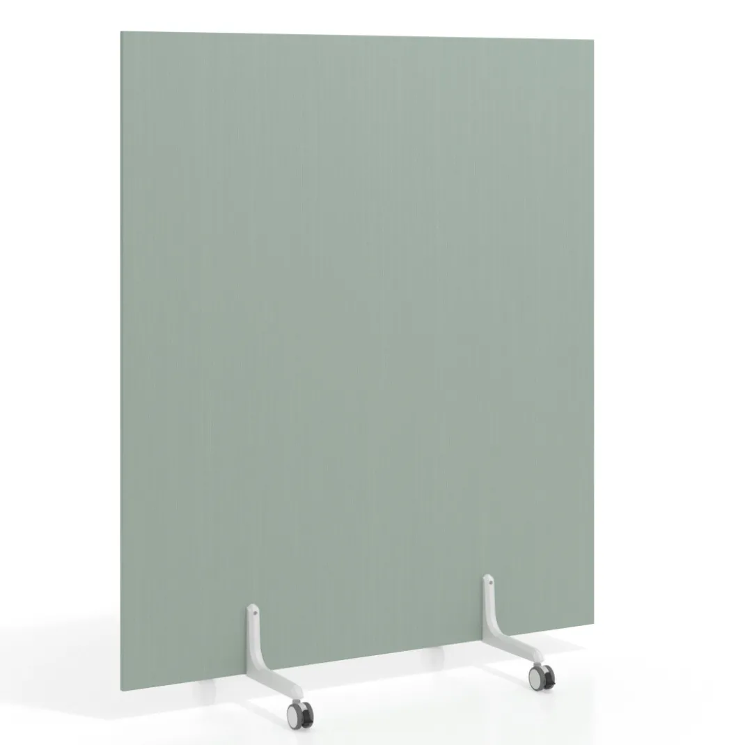 Biombo separador pared móvil Hover en melamina, posición vertical, ancho 140cm