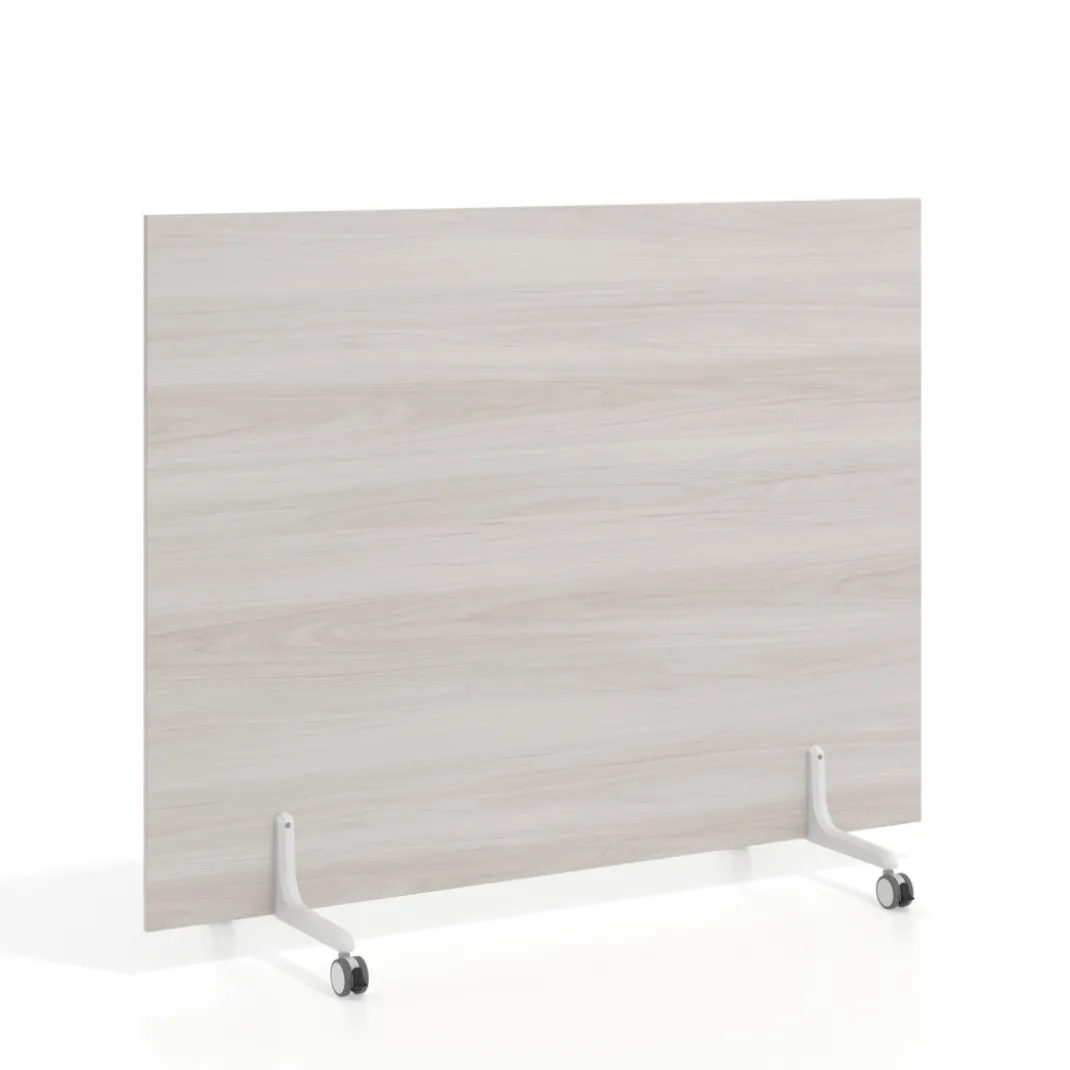 Biombo separador pared móvil Hover en melamina, posición vertical, ancho 120cm