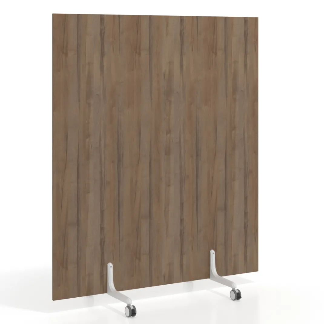 Biombo separador pared móvil Hover en melamina, posición horizontal, alto 80cm