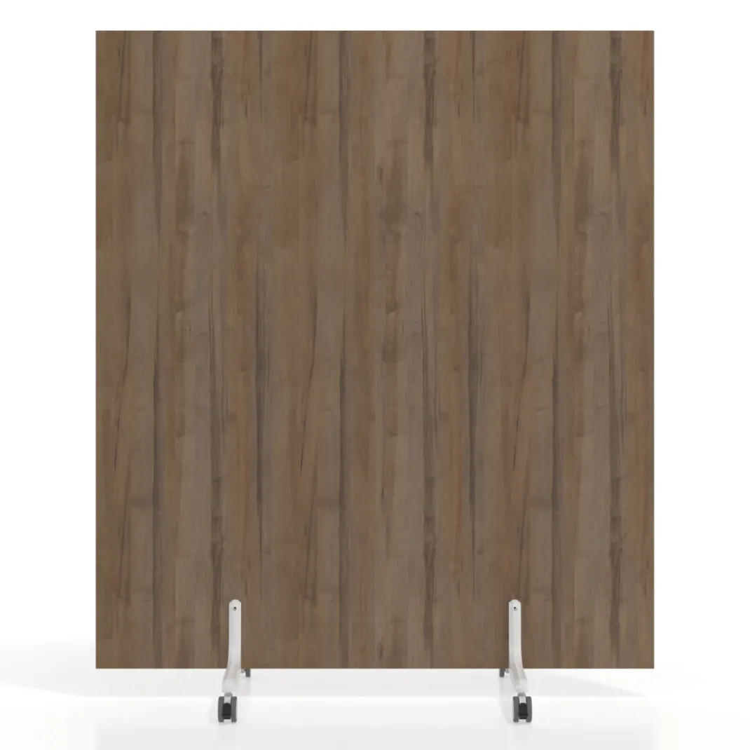 Biombo separador pared móvil Hover en melamina, posición horizontal, alto 80cm