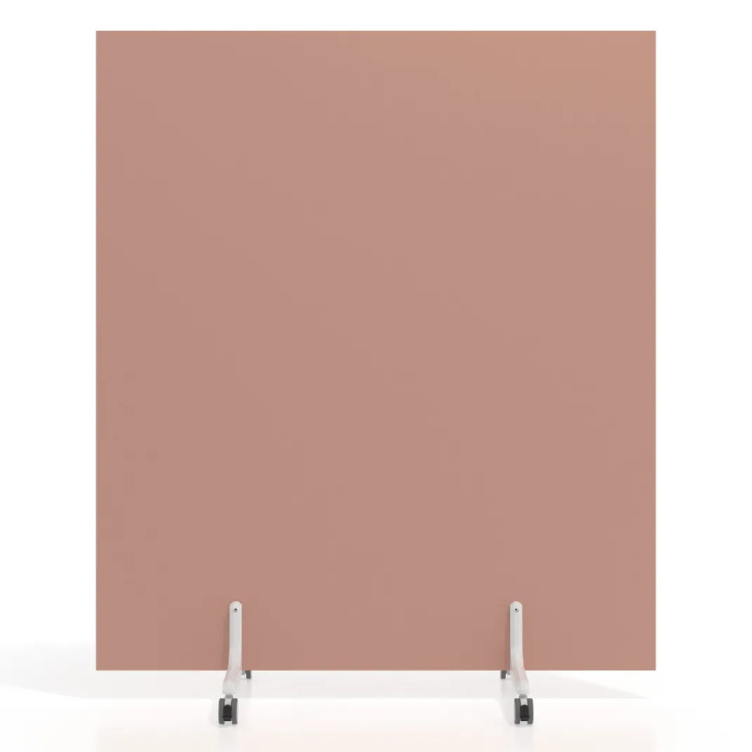 Biombo separador pared móvil Hover en melamina, posición horizontal, alto 100cm