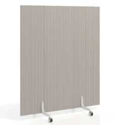Biombo separador pared móvil Hover en melamina, posición horizontal, alto 100cm