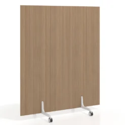 Biombo separador pared móvil Hover en melamina, posición horizontal, alto 100cm