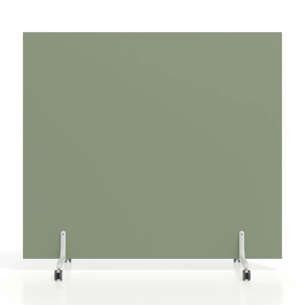 Biombo separador pared móvil Hover en melamina, posición horizontal, alto 100cm