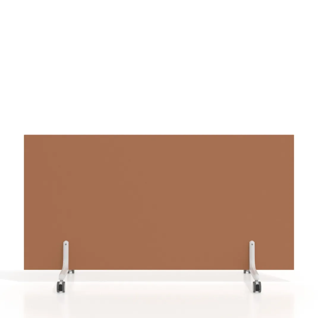 Biombo separador pared móvil Hover en melamina, posición horizontal, alto 80cm