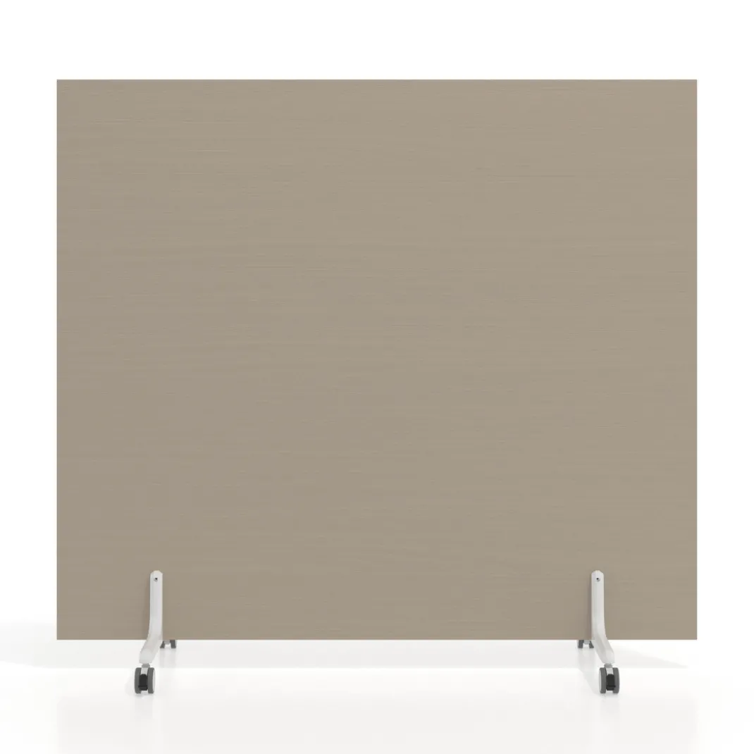 Biombo separador pared móvil Hover en melamina, posición horizontal, alto 120cm