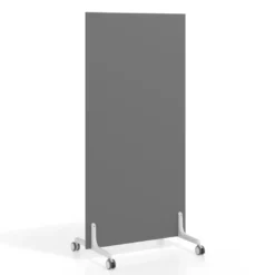 Biombo separador pared móvil Hover en melamina, posición vertical, ancho 80cm
