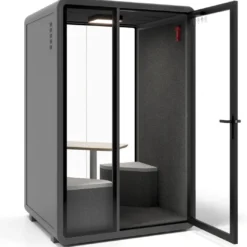 Cabina acústica Ofipod 2 personas, estructura negra