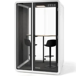 Cabina acústica Ofipod 2 personas, estructura blanca