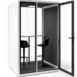 Cabina acústica Ofipod 2 personas, estructura blanca