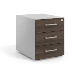 Cajonera de oficina Strong 3 cajones estructura aluminio frontales melamina