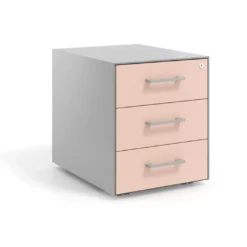 Cajonera de oficina Strong 3 cajones estructura aluminio frontales melamina