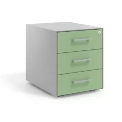 Cajonera de oficina Strong 3 cajones estructura aluminio frontales melamina