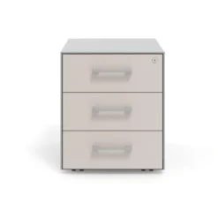 Cajonera de oficina Strong 3 cajones estructura aluminio frontales melamina