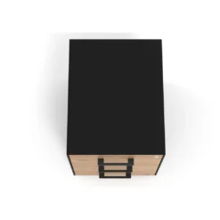 Cajonera de oficina Strong 3 cajones estructura negra frontales melamina