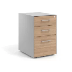 Cajonera de oficina Strong 2 cajones + archivo estructura aluminio frontales melamina