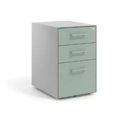Cajonera de oficina Strong 2 cajones + archivo estructura aluminio frontales melamina