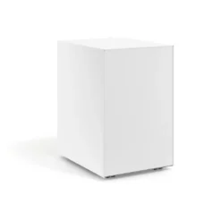 Cajonera de oficina Strong 2 cajones + archivo estructura blanca frontales melamina