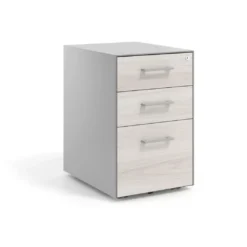 Cajonera de oficina Strong 2 cajones + archivo estructura aluminio frontales melamina