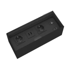 Contenedor electrificación Channel 3 enchufes + RJ45 + Hdmi