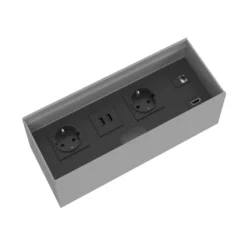 Contenedor electrificación Channel 3 enchufes + RJ45 + Hdmi