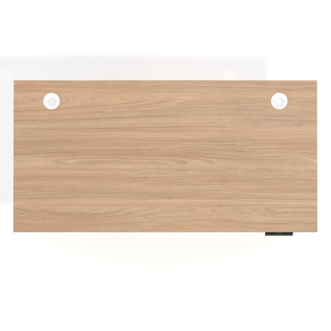 Escritorio Elevable Erghos Alpha estructura de madera 2 cantos curvos