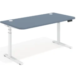 Escritorio Elevable Erghos Alpha estructura de madera 2 cantos curvos