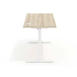Escritorio Elevable Erghos Basic estructura blanca canto recto