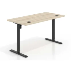 Escritorio Elevable Erghos Basic estructura negro canto recto