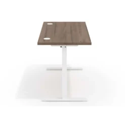 Escritorio Elevable Erghos Basic estructura blanca canto recto